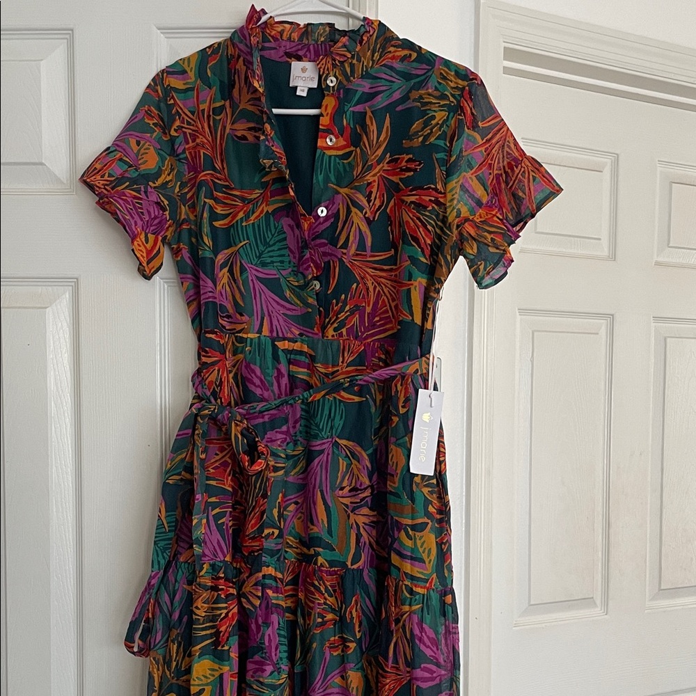 Vibrant Multicolor Floral Women's Dress